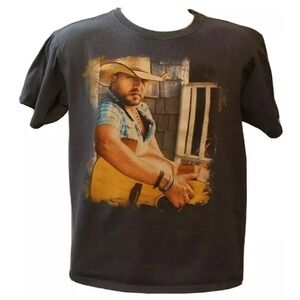 Jason Aldean T Shirt  Concert Tour 2012 Blue Gray Country Music Size Small